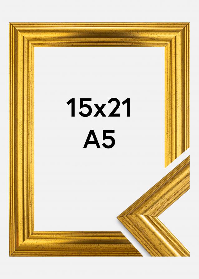 Ramme Västkusten Akrylglass Gull 15x21 cm (A5)