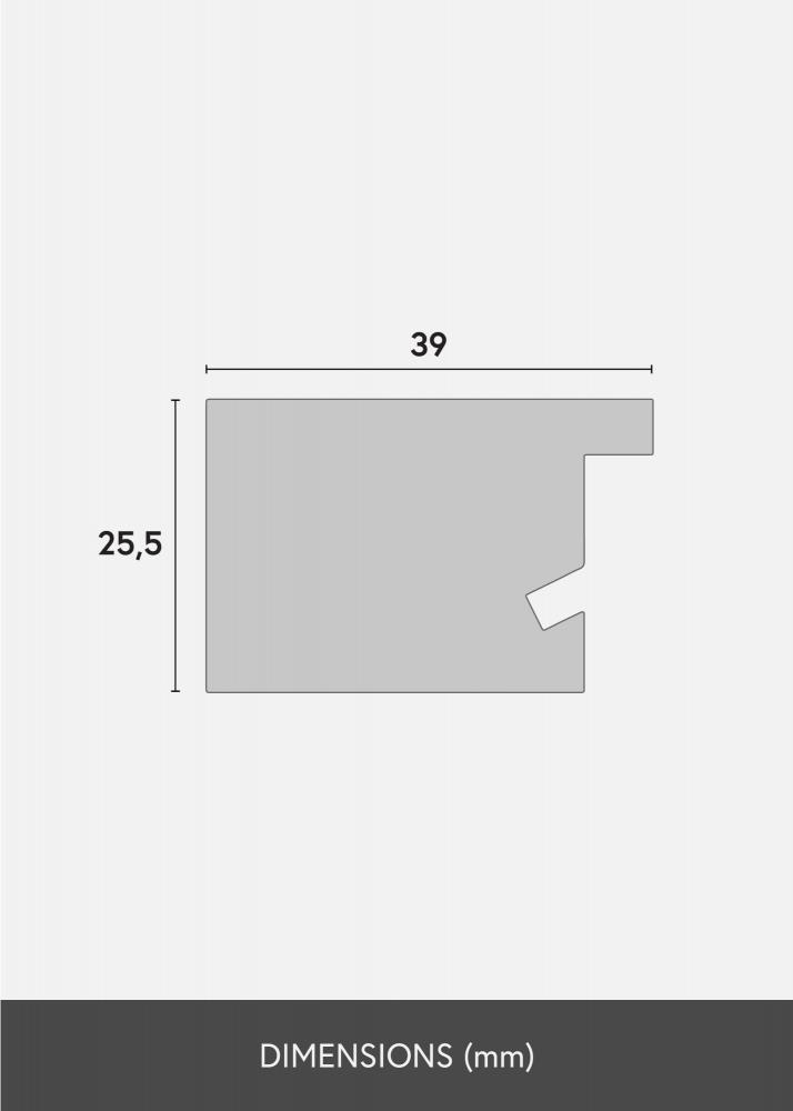 Ramme Juno Akrylglass Teak 29,7x42 cm (A3)