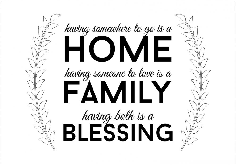 Family Blessing - Svart