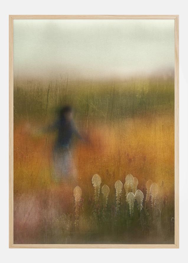 A Girl And Bear Grass Plakat