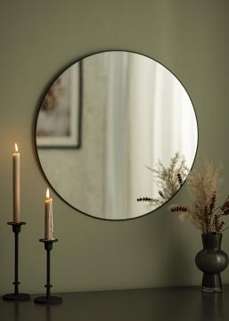 KAILA Round Mirror - Thin Black 60 cm 