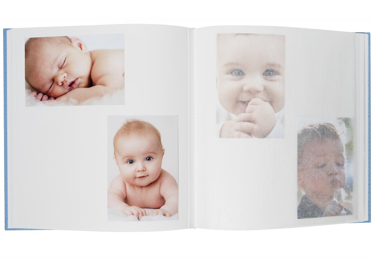 Estrella Babyalbum Rosa - 28x30,5 cm (50 Hvite sider / 25 ark)