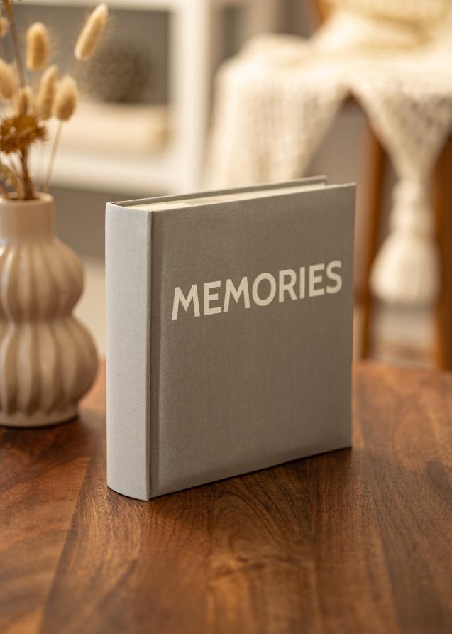 Memories Linen Album Mørkegrå - 200 bilder i størrelse 10x15 cm