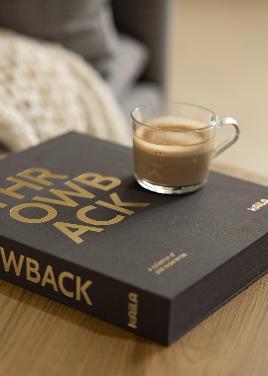 KAILA THROWBACK Black - Coffee Table Photo Album (60 Svarte Sider / 30 Ark)