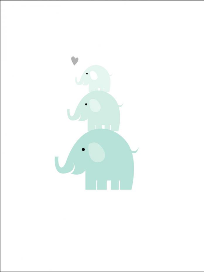 Elefant Trio - Isbl Plakat