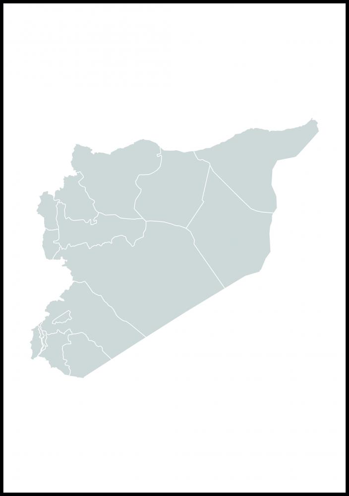 Map Syria Gray