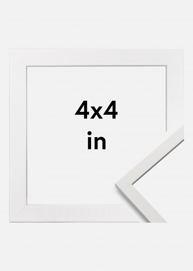 Ramme Edsbyn Akrylglass Hvit 4x4 inches (10,16x10,16 cm)