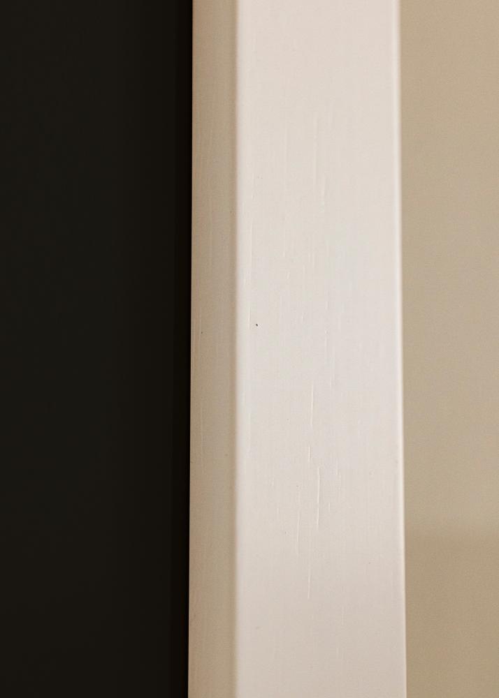 Ramme White Wood 40x100 cm - Passepartout Svart 30x90 cm