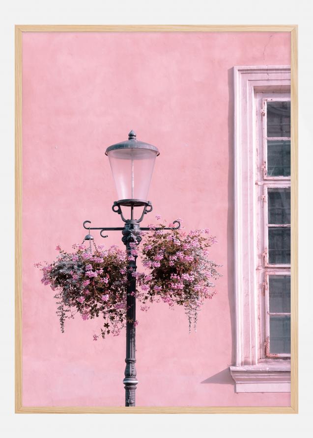 Lamp-Post with Flower Plakat