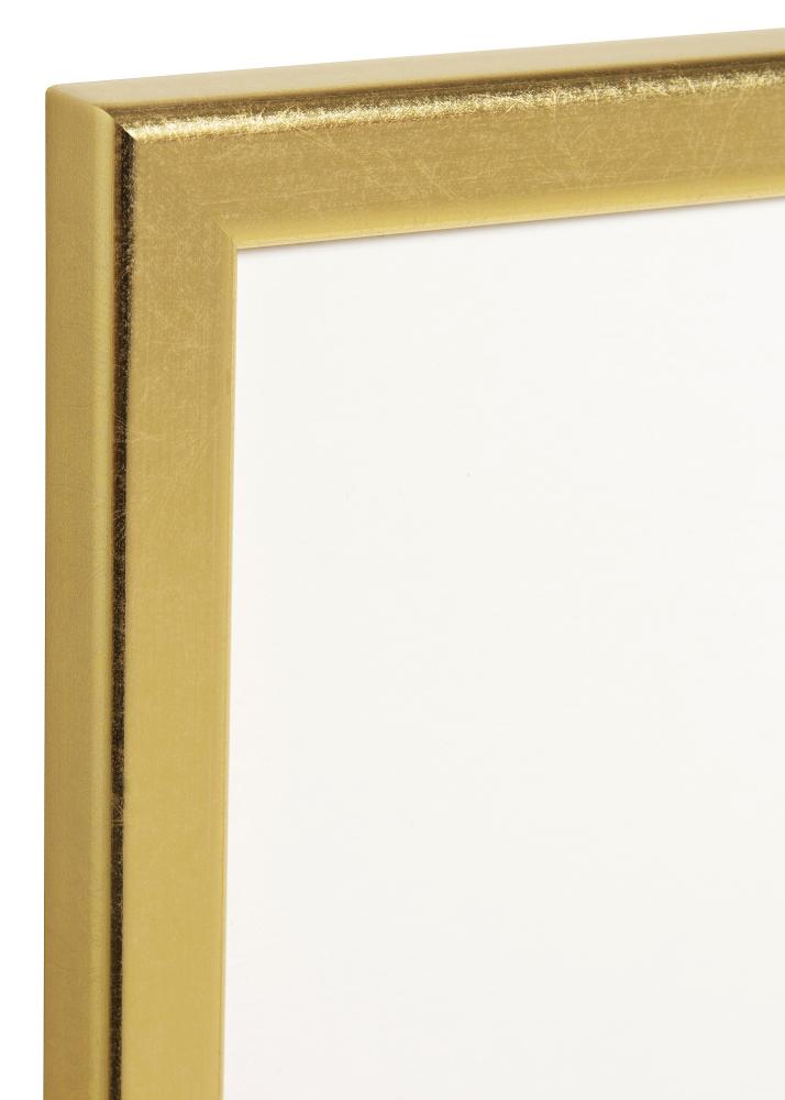 Ramme Slim Matt Antirefleksglass Gull 18x18 cm