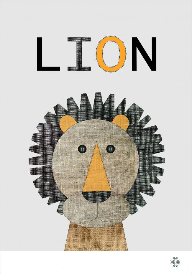 Fabric lion Plakat