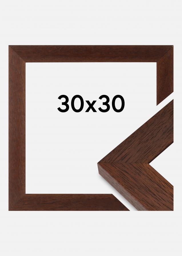 Ramme Juno Akrylglass Teak 30x30 cm