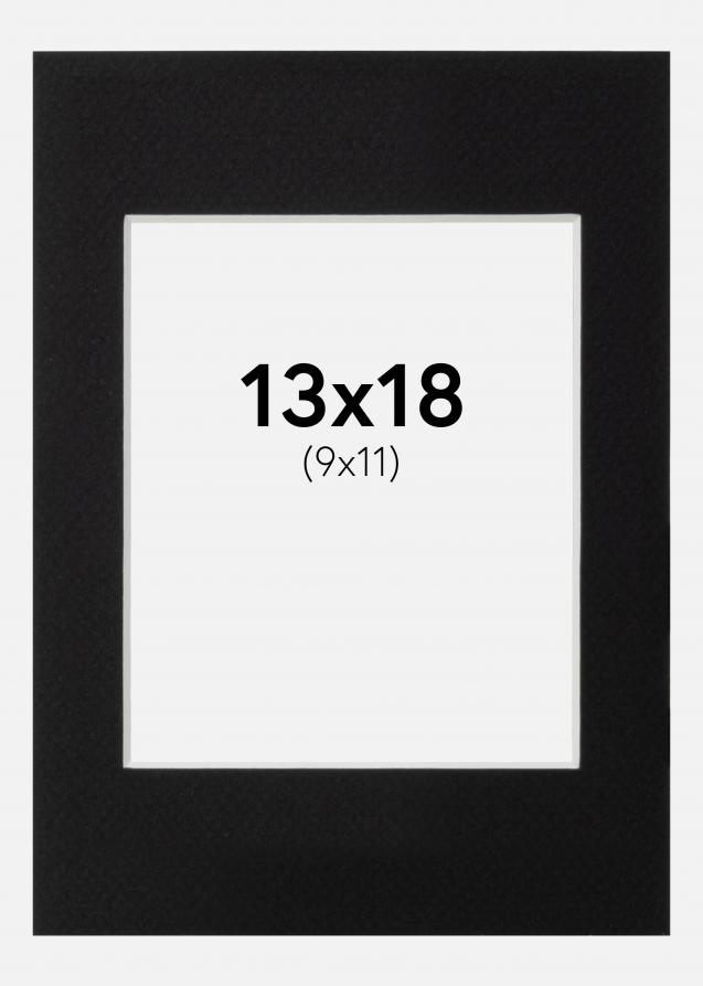 Passepartout Canson Svart (Hvit kjerne) 13x18 cm (9x11)