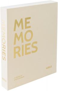 KAILA MEMORIES Cream - Coffee Table Photo Album (60 Svarte Sider / 30 Ark)