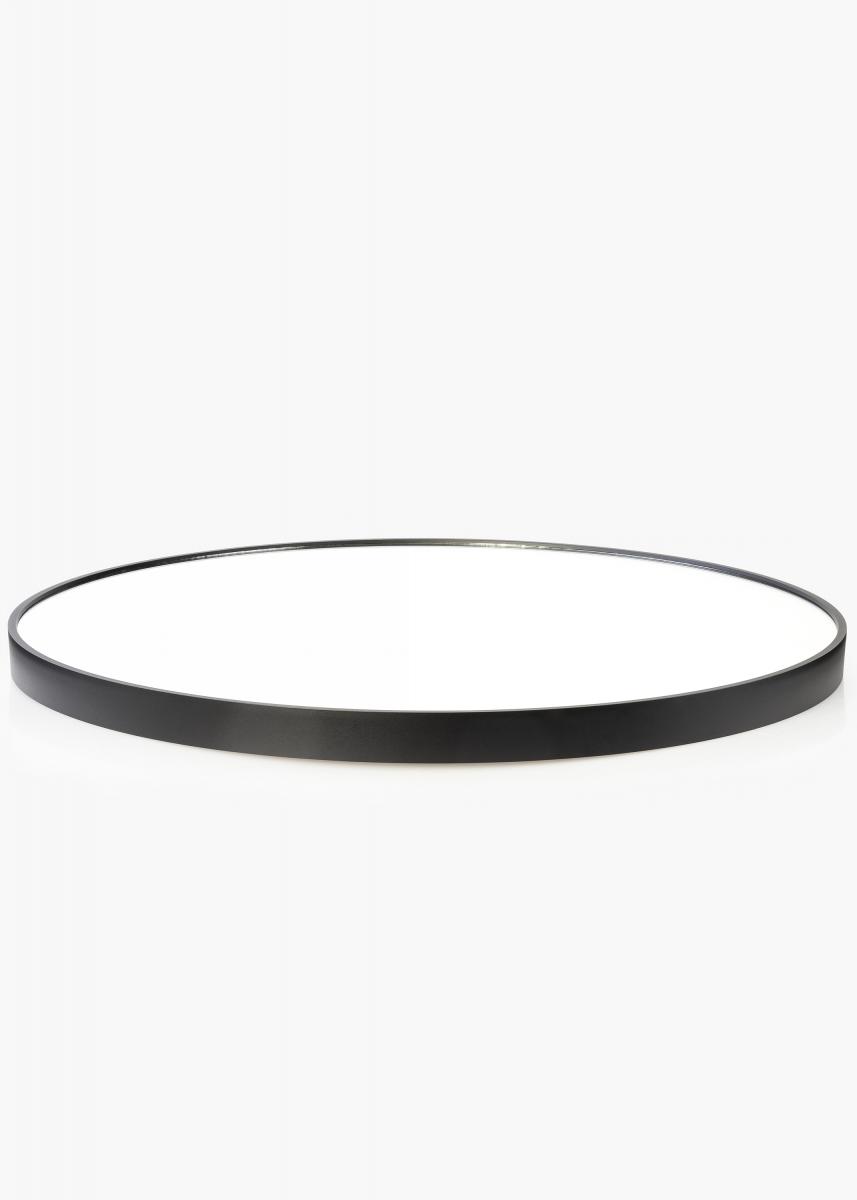 KAILA Round Mirror - Edge Black 110 cm Ø