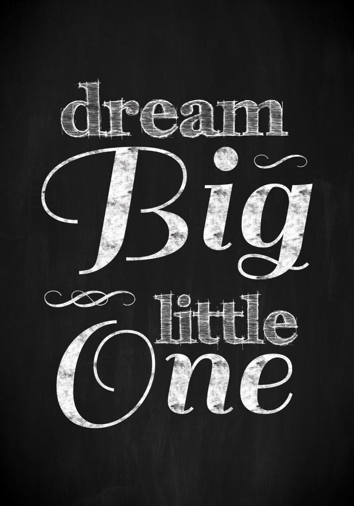 Dream Big little one - Svart
