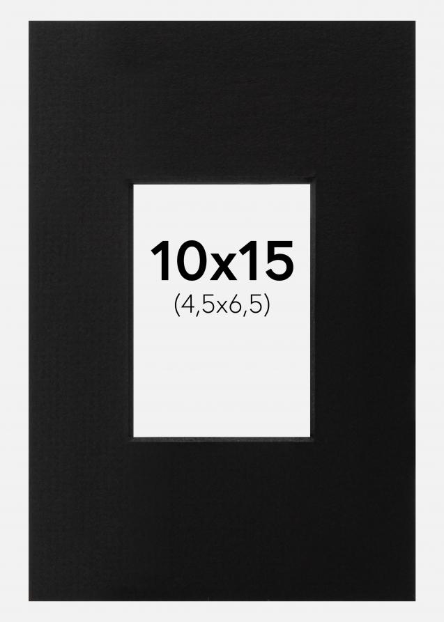 Passepartout Svart (Svart kjerne) 10x15 cm (4,5x6,5)