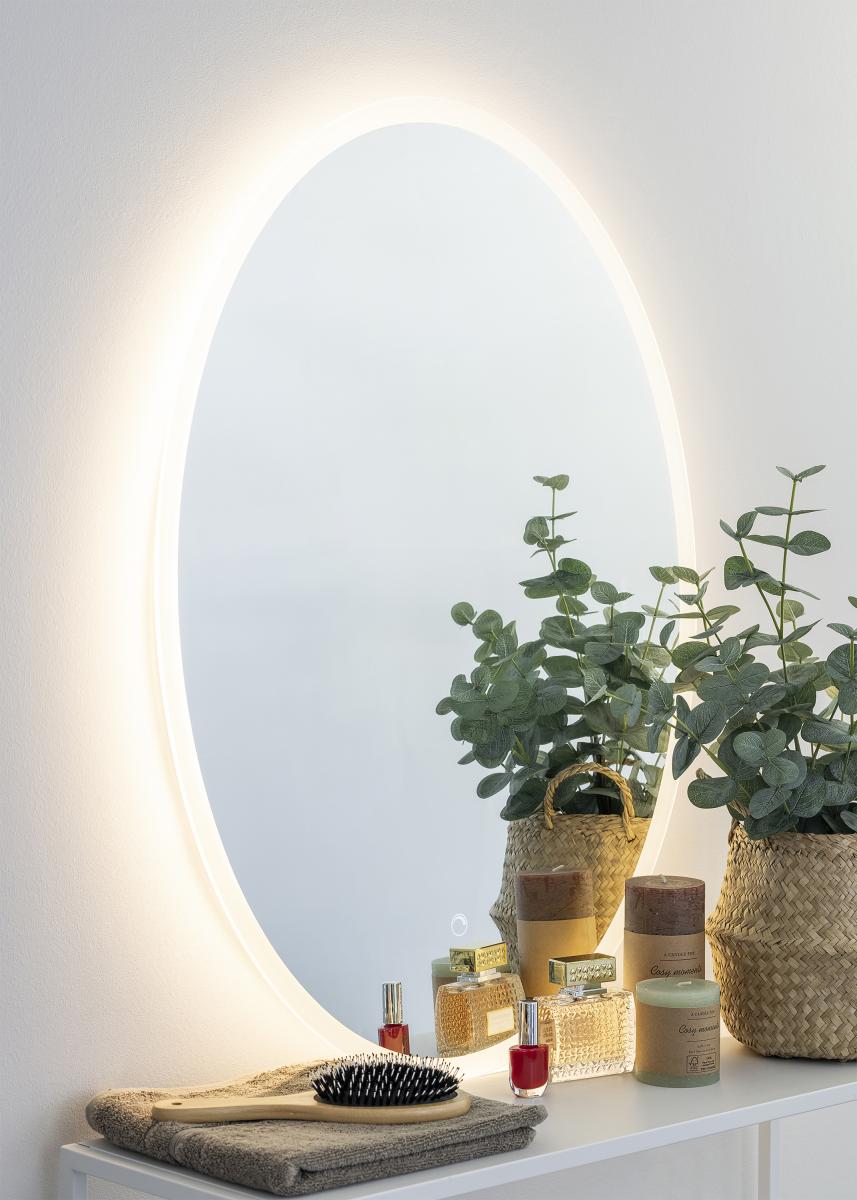 KAILA Speil Oval LED 60x80 cm