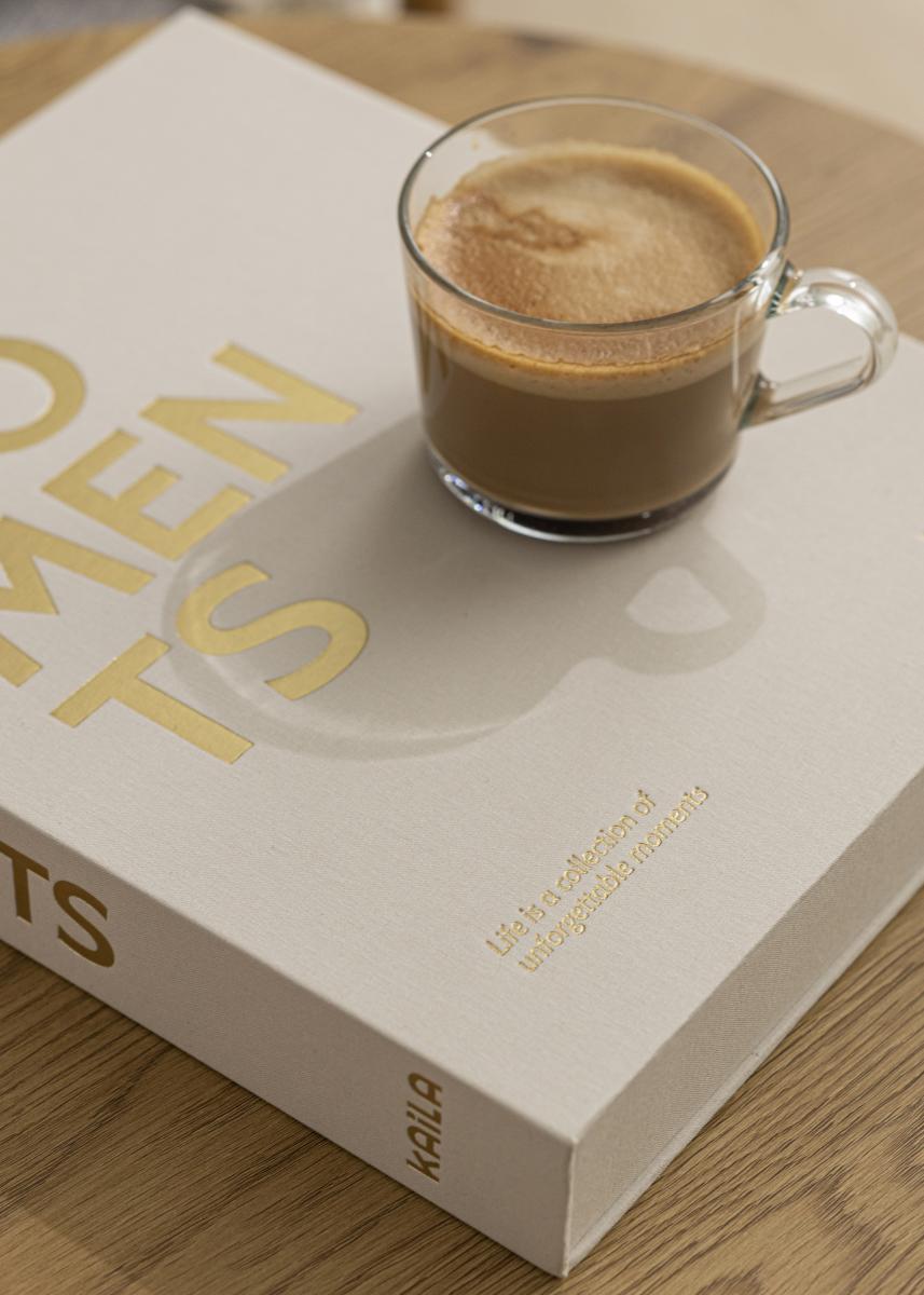 KAILA MOMENTS Creme - Coffee Table Photo Album (60 Svarte Sider / 30 Ark)