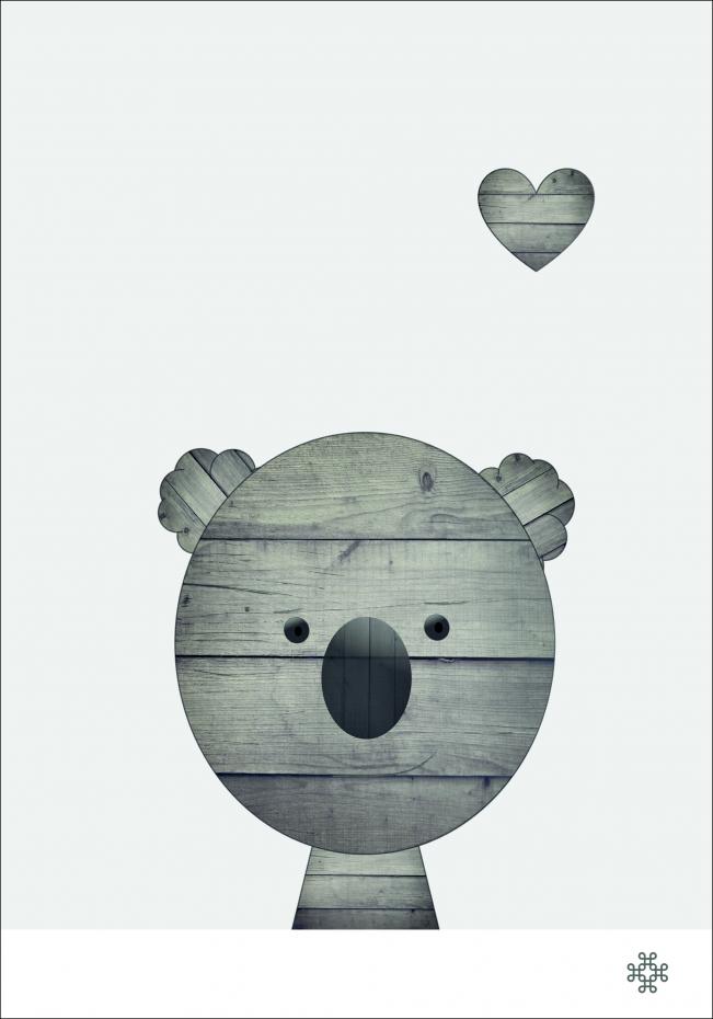 Wood koala Plakat