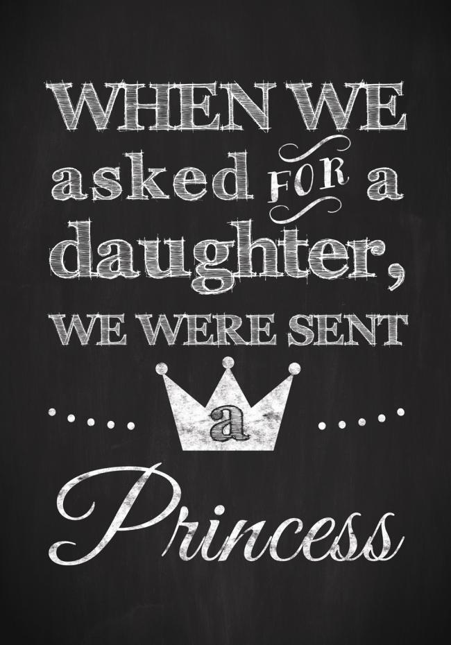Asked for a daughter, we were sent a princess