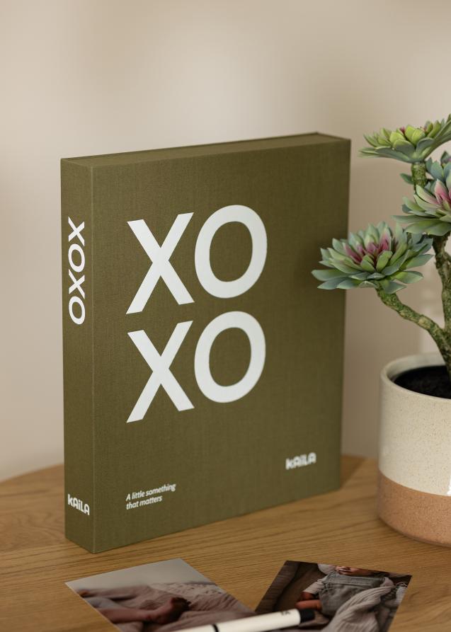 KAILA XOXO Olive - Coffee Table Photo Album (60 Svarte Sider / 30 Ark)