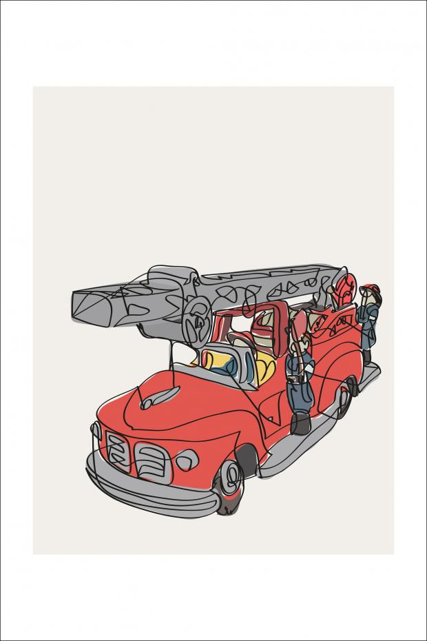 Fire Truck Plakat