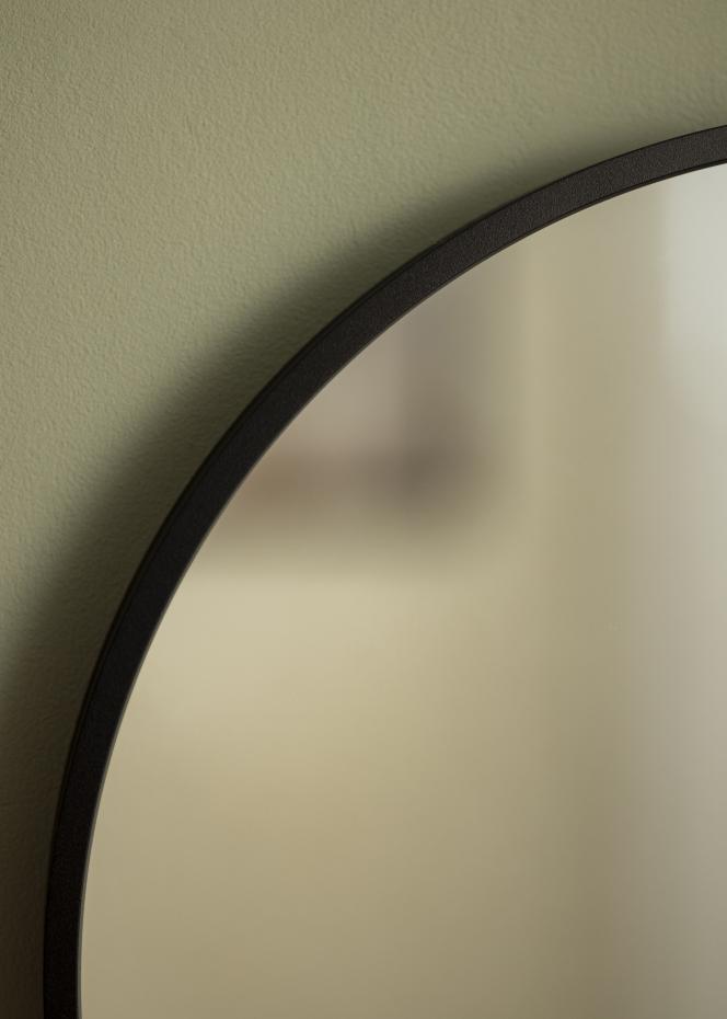 KAILA Round Mirror - Edge Black 40 cm 