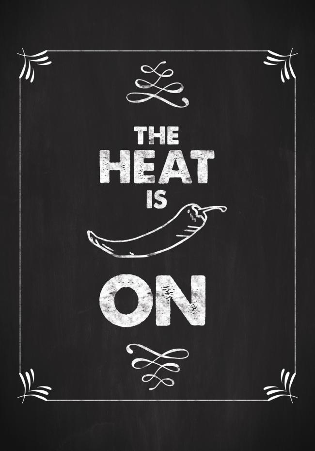 The heat is ON Plakat