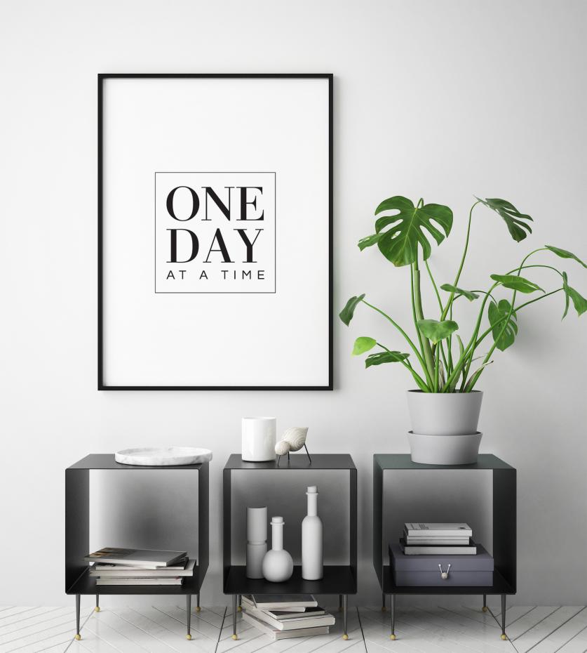 One day at a time Plakat