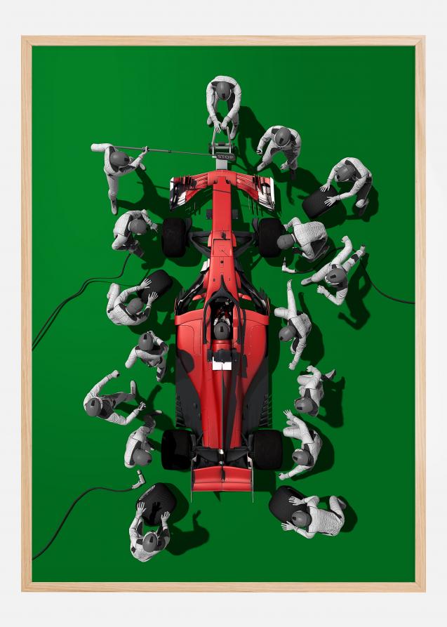 Formula 1 green Plakat