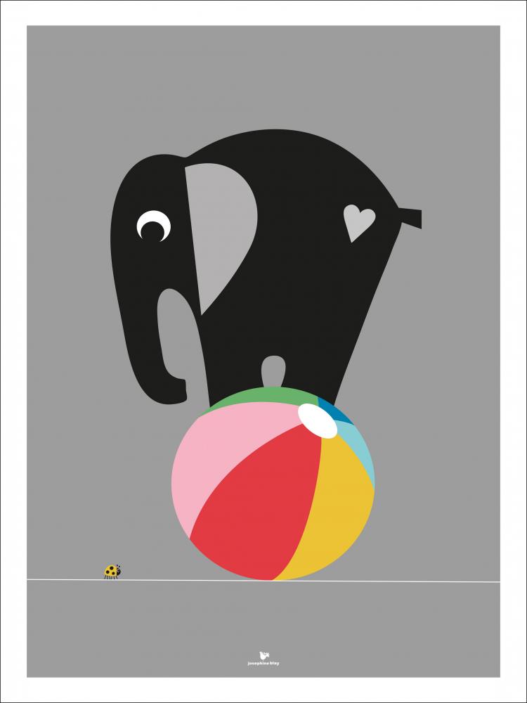 Elephant - Grey Plakat