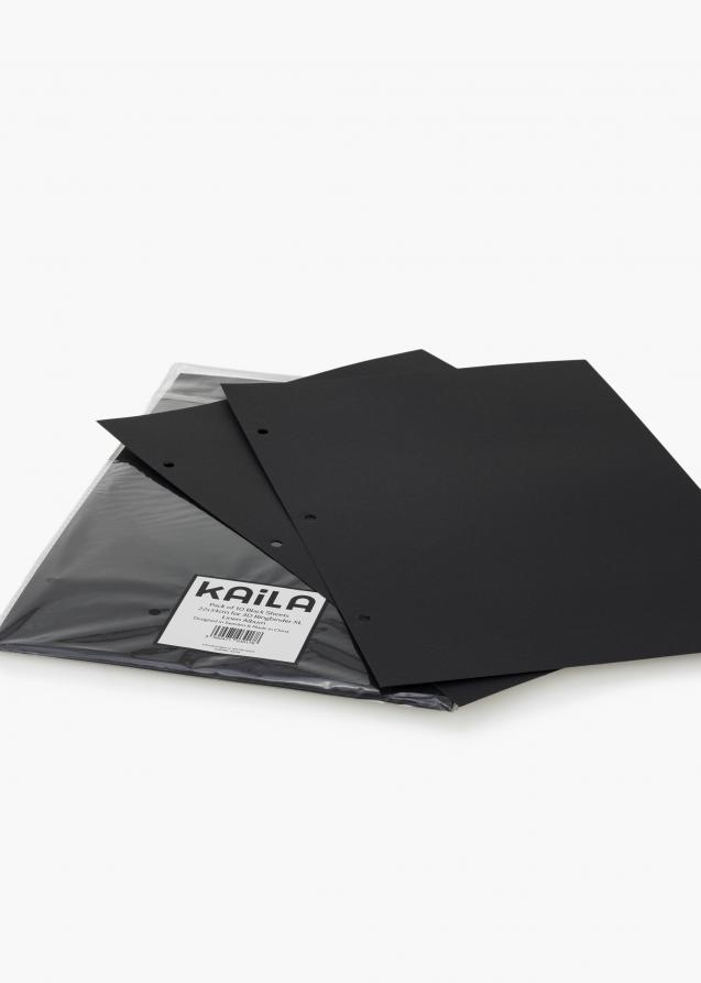 KAILA Album Sheets XL Svart - 10pk