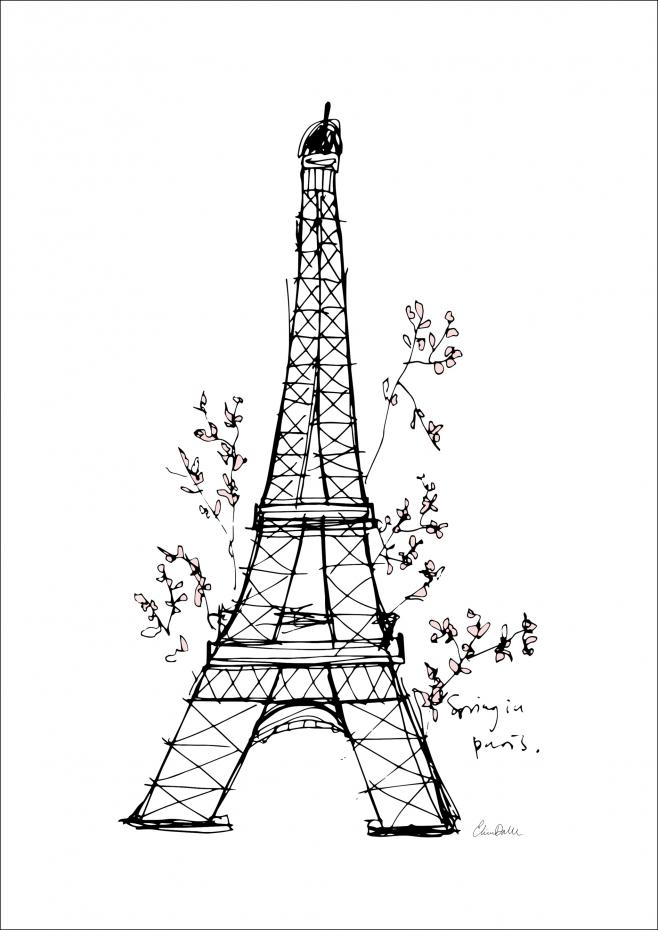Spring in Paris Plakat