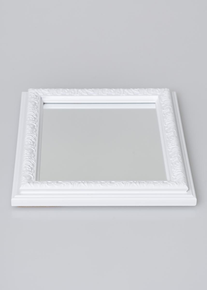 Speil Nostalgia Hvit 15x20 cm