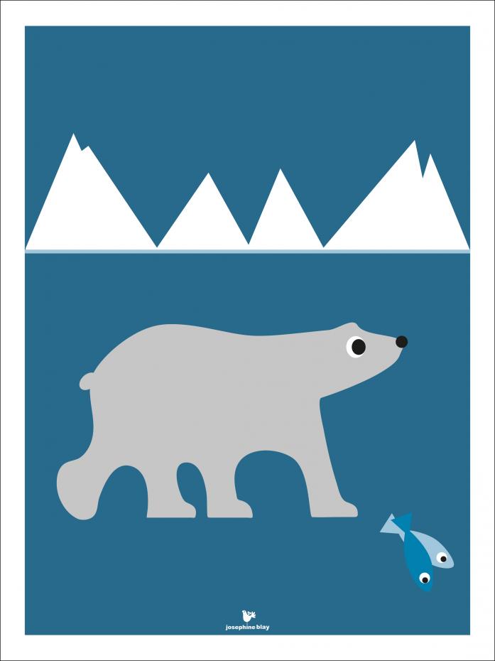 Polar bear - Blue