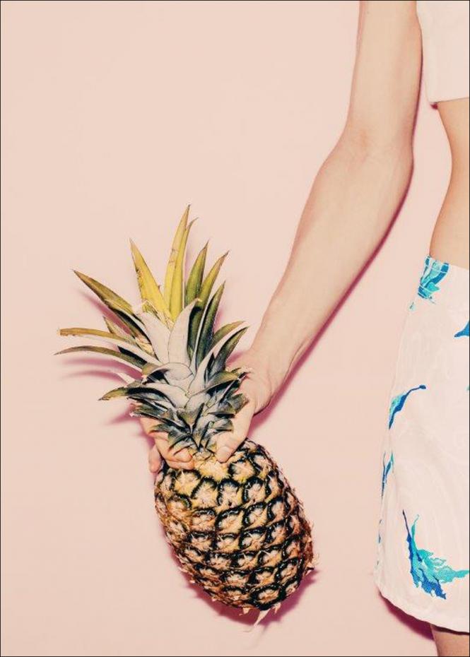 Pineapple Happy II - 50x70 cm