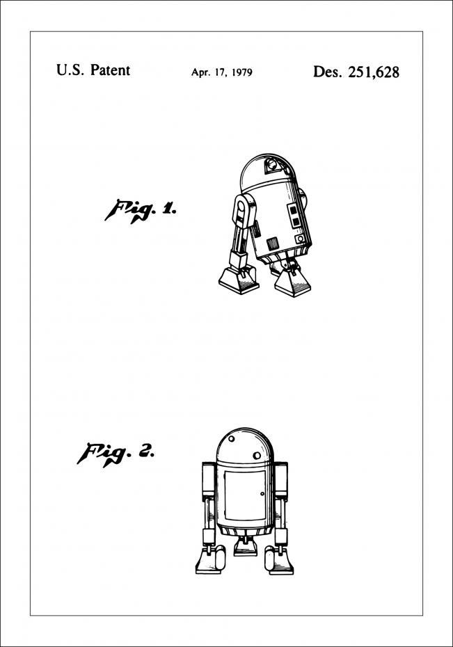 Patenttegning - Star Wars - R2-D2 - Poster