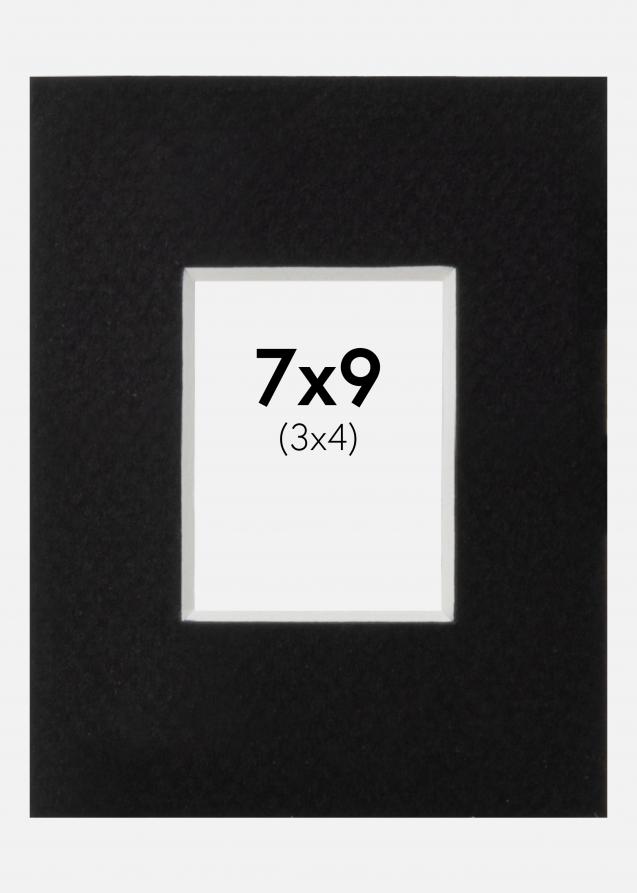 Passepartout Canson Svart (Hvit kjerne) 7x9 cm (3x4)