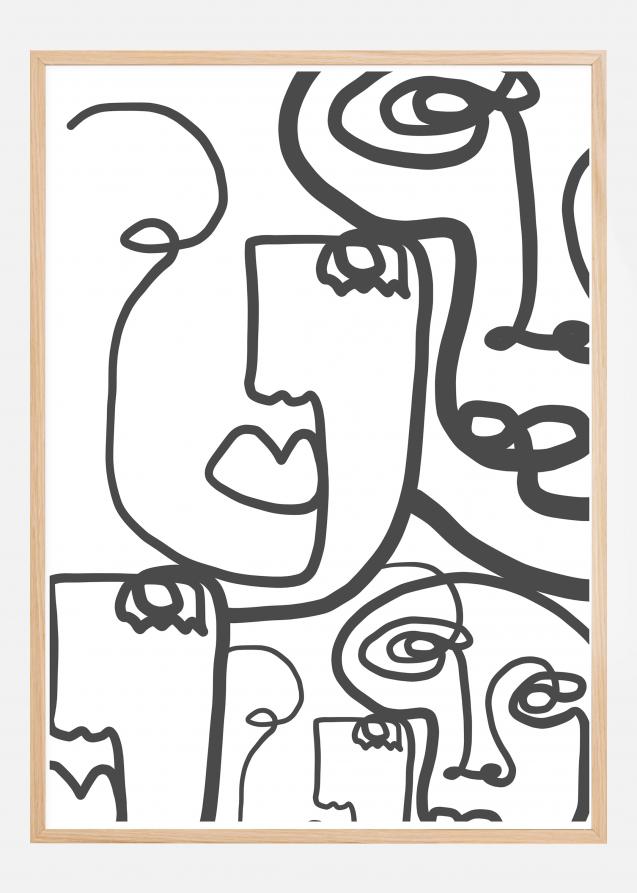 Graphic Faces II Plakat