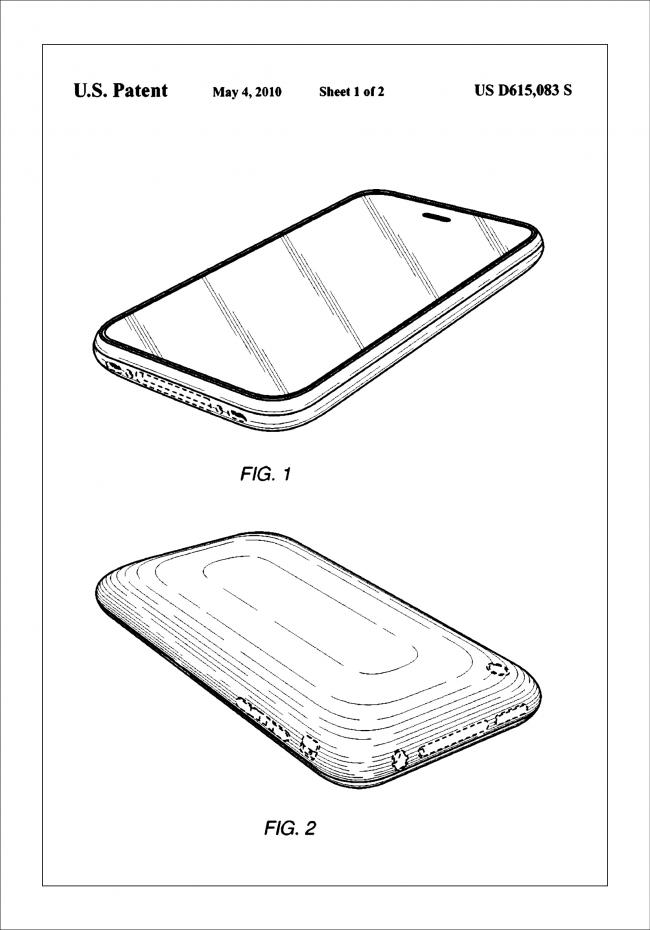 Patent Print - iPhone I - White