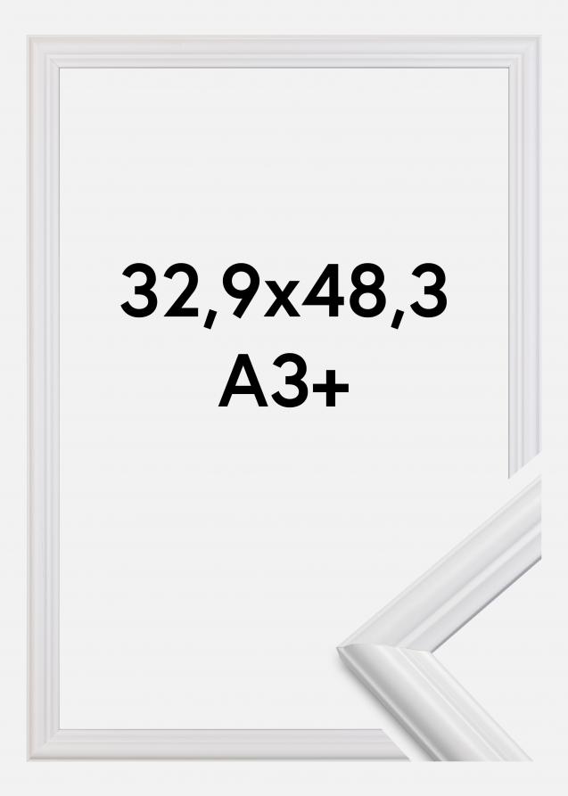 Ramme Siljan Akrylglass Hvit 32,9x48,3 cm (A3+)