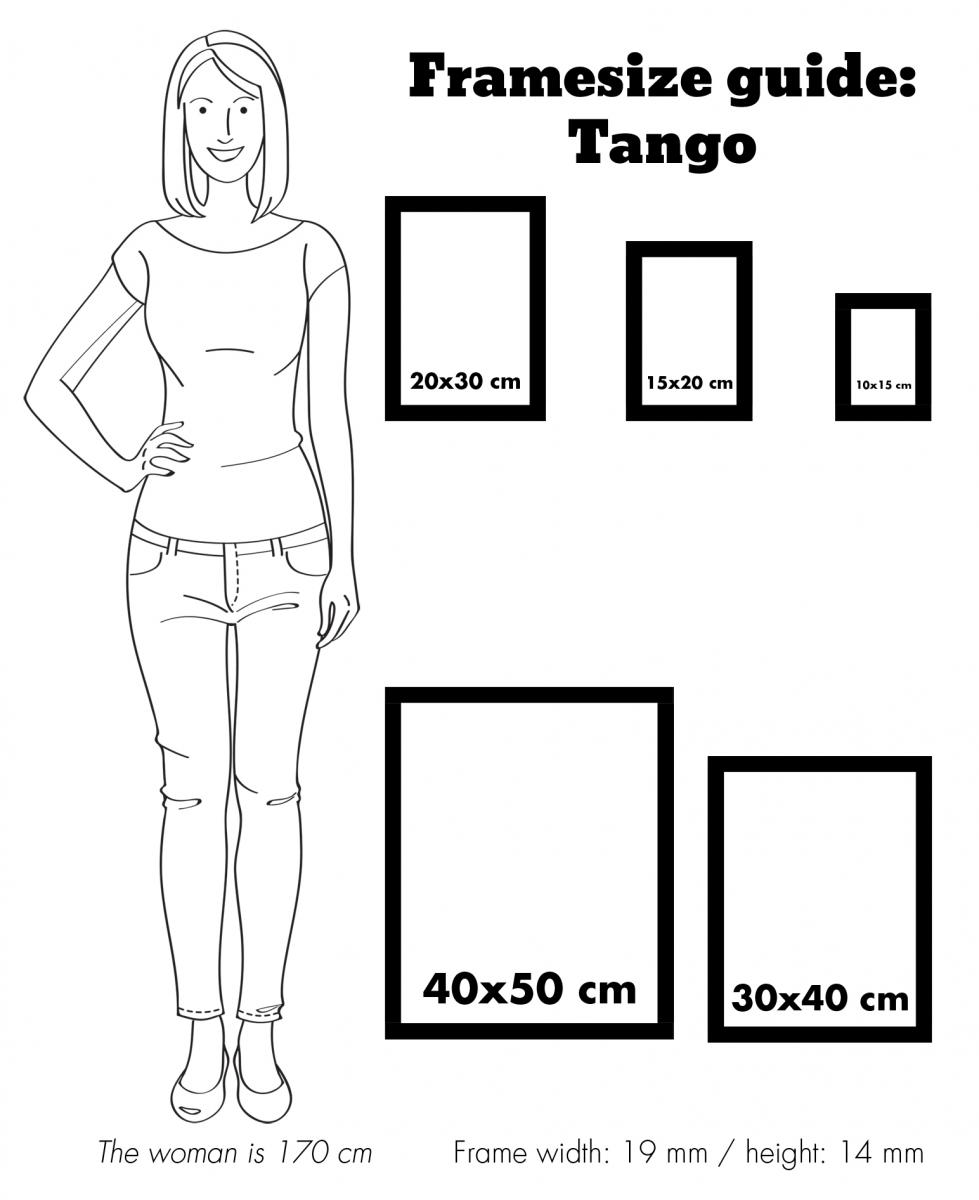 Ramme Tango Svart 15x20 cm
