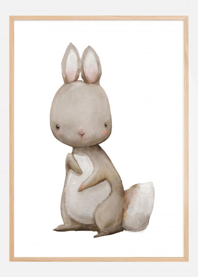 Rabbit Watercolor Plakat