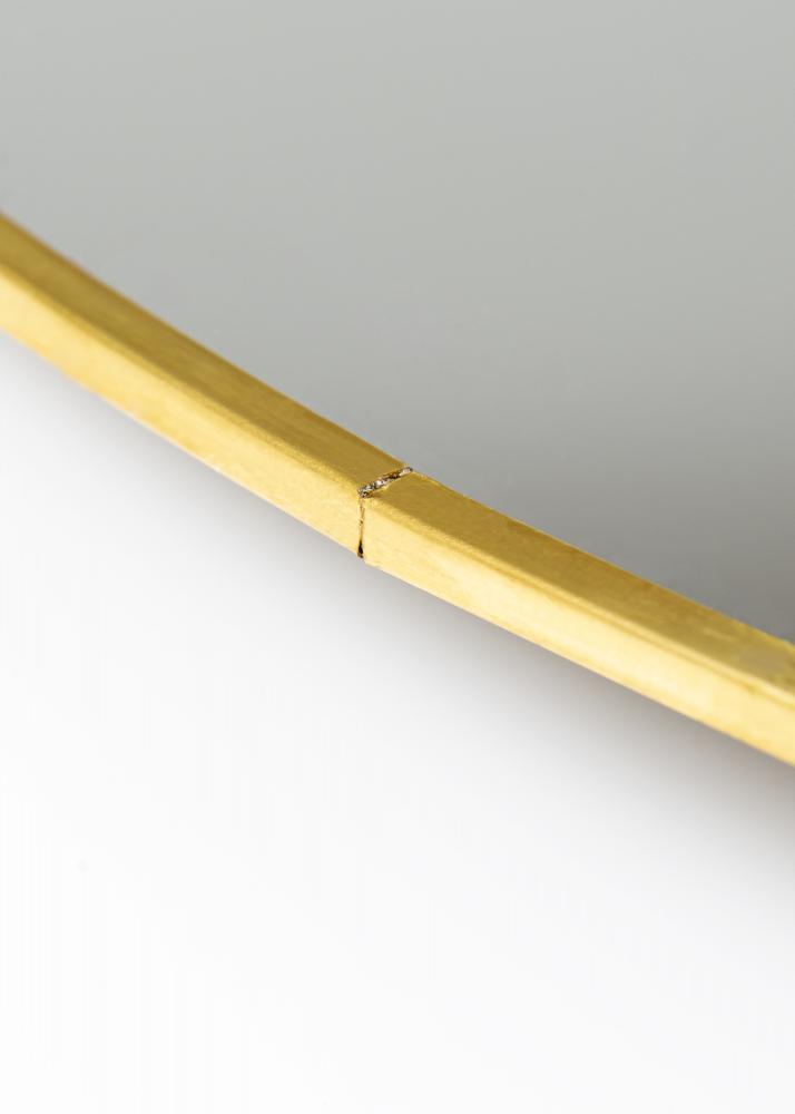 KAILA Oval Mirror - Thin Brass 35x80 cm