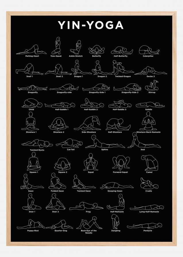 Yoga - B&W Plakat