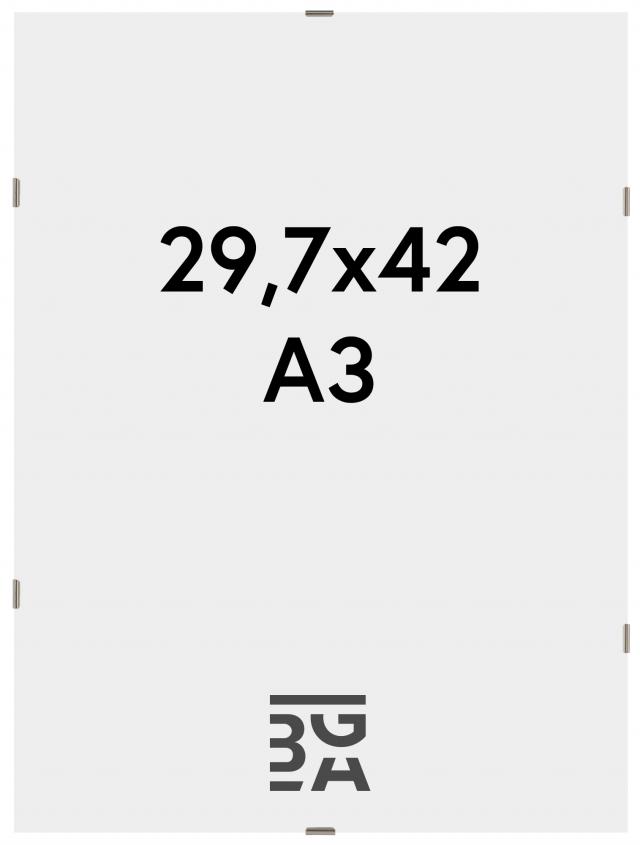 Klipsramme Matt Antirefleksglass 29,7x42 cm (A3)