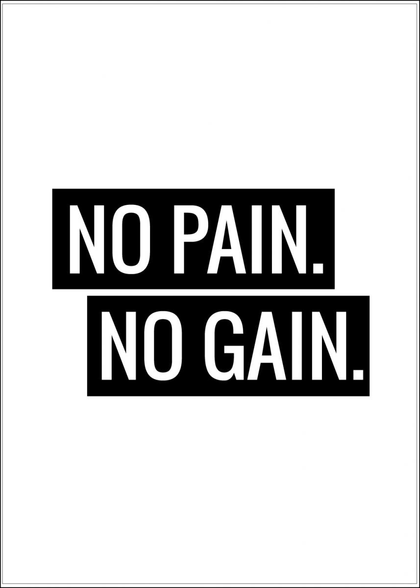No Pain No Gain Plakat