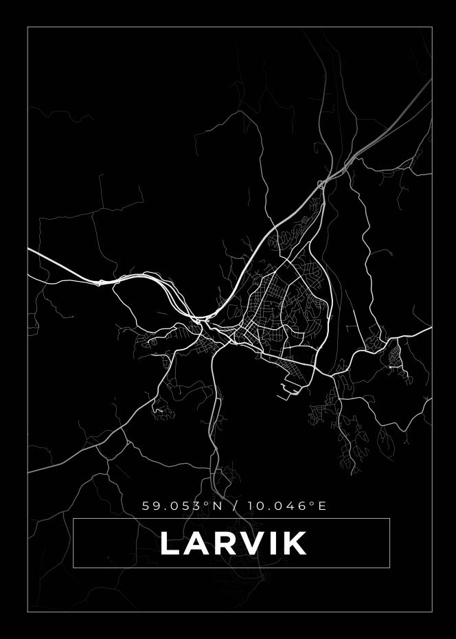 Kart - Lavrik - Svart Plakat