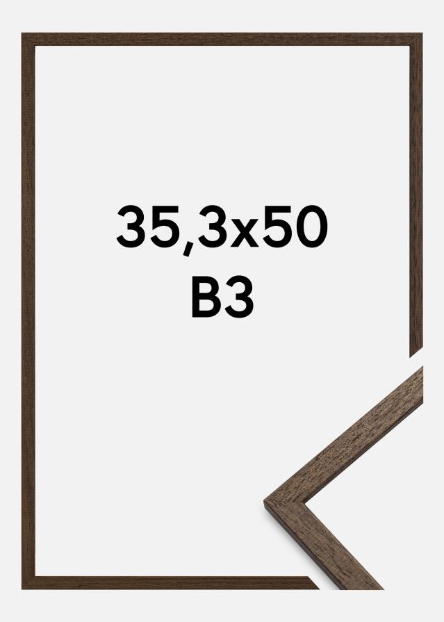 Ramme Edsbyn Akrylglass Valnøtt B3